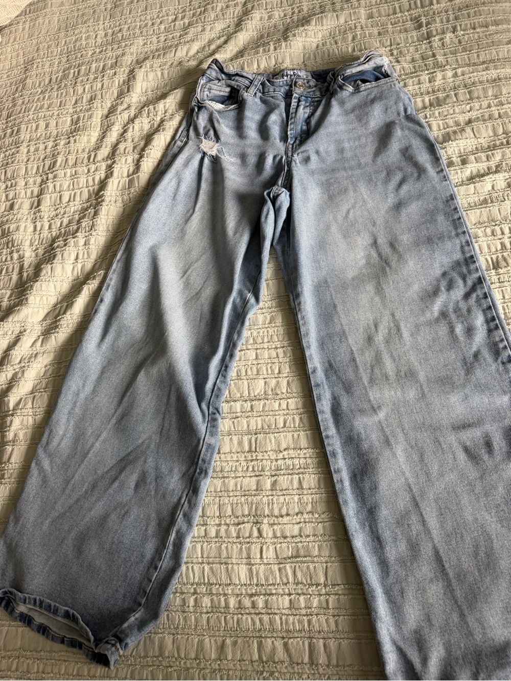 Indigo Rein Light Blue Wide-Leg Jeans for Women